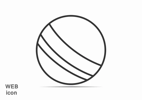 Beach ball web icon — Stock Vector