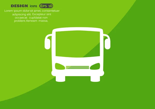 Icône de bus scolaire — Image vectorielle