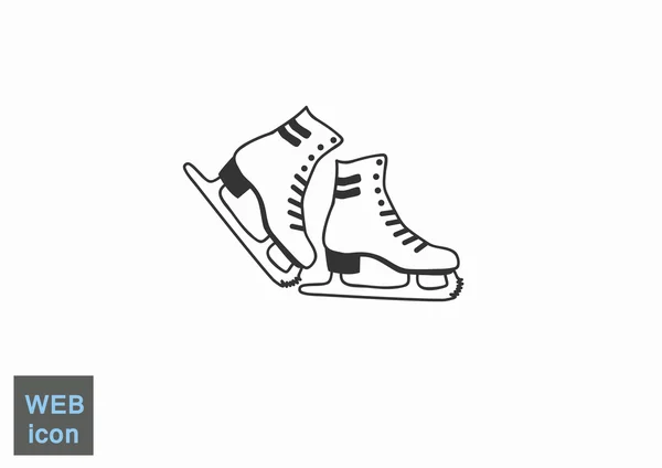 Ikon web skate - Stok Vektor
