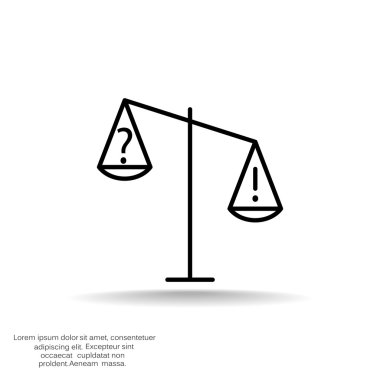 Adalet basit web simgesi ölçekleri