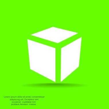 Basit küp web simgesi