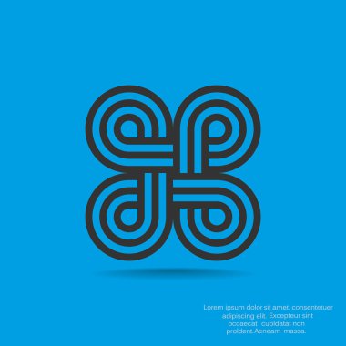 Eğrisi simetrik şekiller desen