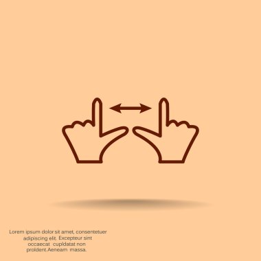 Dokunmatik ekran web simgesi