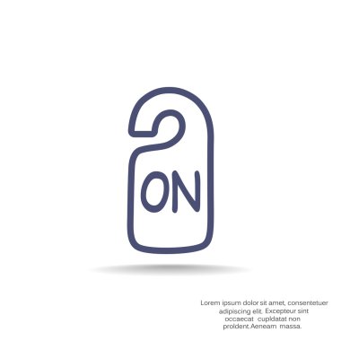 Etiket asılı üzerinde yazıt