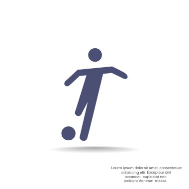 Futbol oyuncu siluet