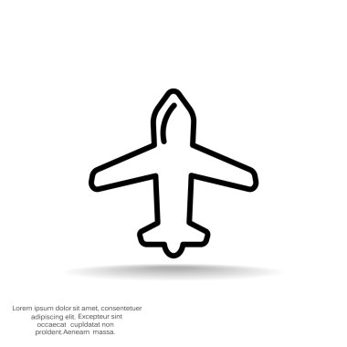 uçak web simgesi