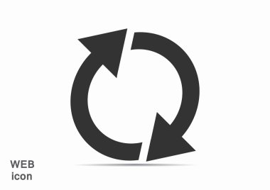 Oklar web simgesi olan daire