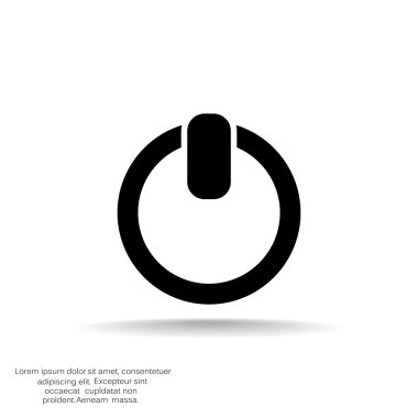 Güç düğmesi basit web simgesi