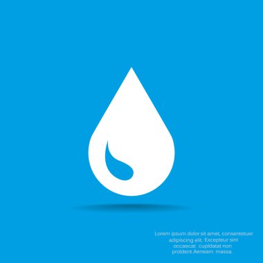 Sıvı damlacık basit web simgesi