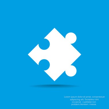 Bulmaca öğesi basit web simgesi