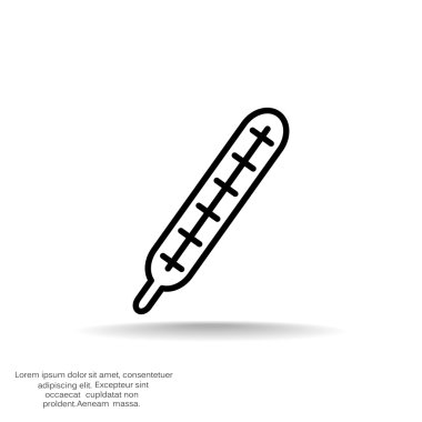 medikal termometre web simgesi