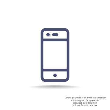 Boş ekranlı basit akıllı telefon