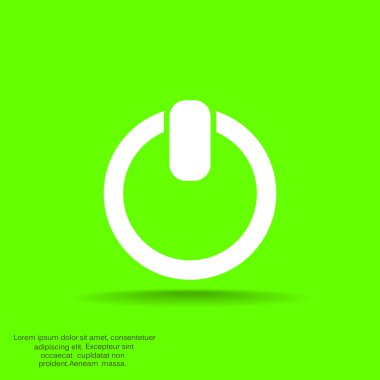 Güç düğmesi basit web simgesi