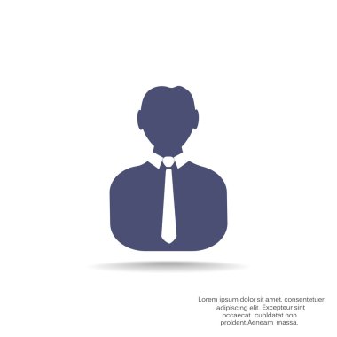 İşadamı siluet web simgesi