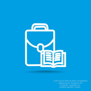 Çantanı açık kitap ile