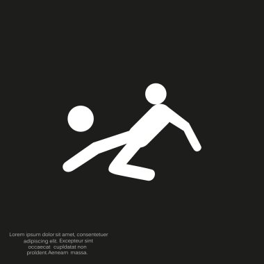 Futbol oyuncu siluet