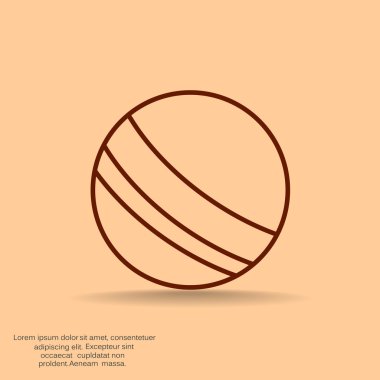 Plaj topu web simgesi