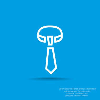 Düğümlü kravat web simgesi