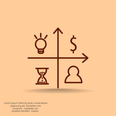 İş ile grafik simgesini simgeleri