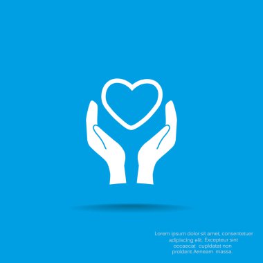 Kardiyoloji sembol basit simgesini