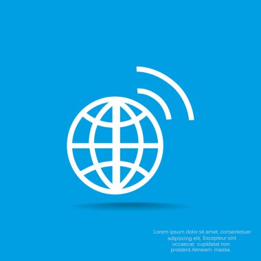 Basit küre web simgesi 