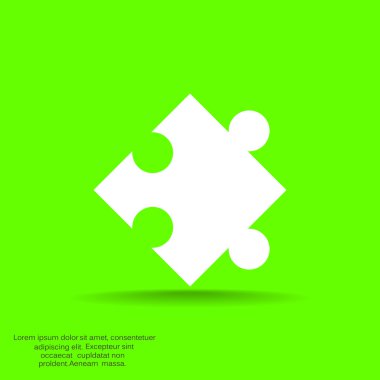 Bulmaca öğesi basit web simgesi