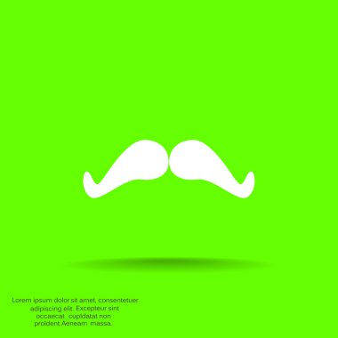 Retro bıyık simgesi