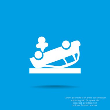 Kırık araba web simgesi