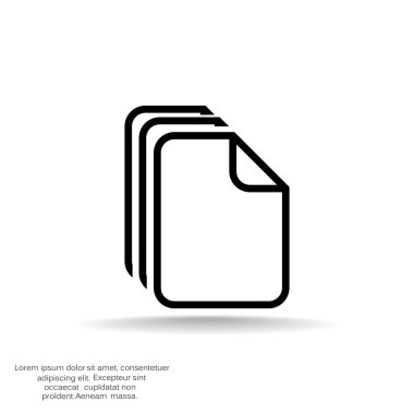 Dosyaları veya belgeleri web simgesi