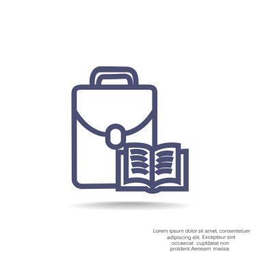 Çantanı açık kitap ile