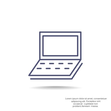 Basit dizüstü web simgesi