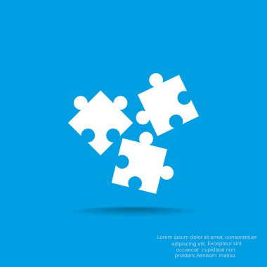 Bulmaca öğeleri basit web simgesi,