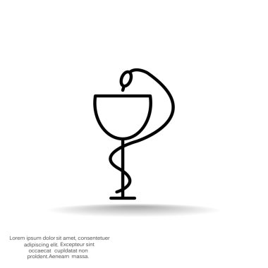 Yılan ve Kupası eczane simgesiyle