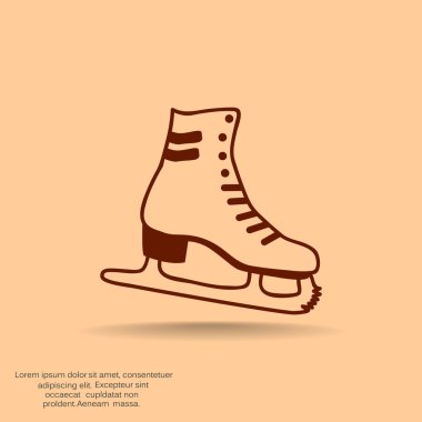 Paten ayakkabı web simgesi