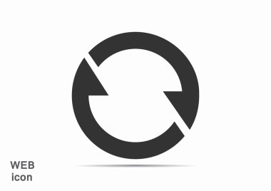 Oklar web simgesi olan daire