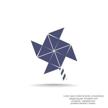 Rüzgar jeneratör simgesi