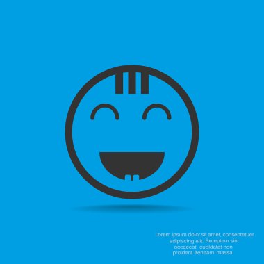 Mutlu bir çocuk yüzü doodle