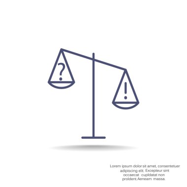 Adalet basit web simgesi ölçekleri