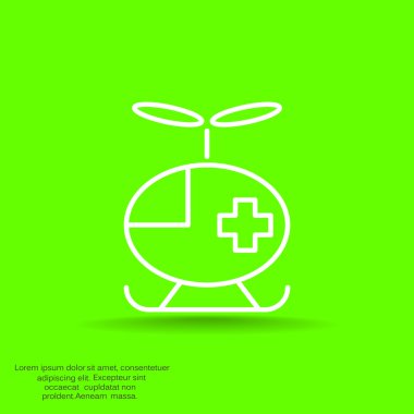 Basit helikopter web simgesi