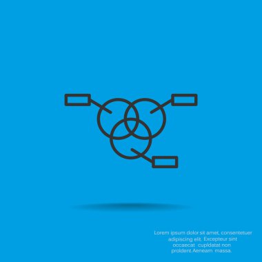 Yuvarlak Infographic web simgesi