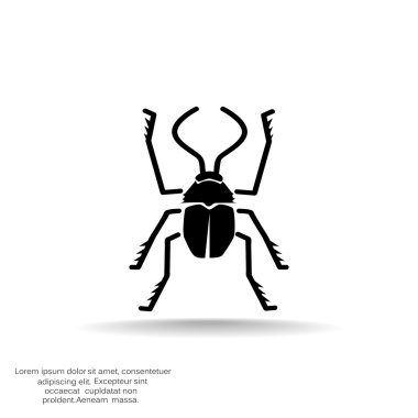 Anahat böceği böcek simgesiyle