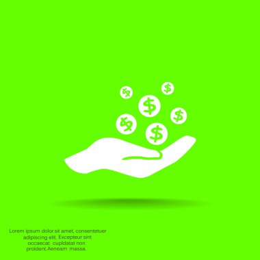 İnsan eline düşen paraları