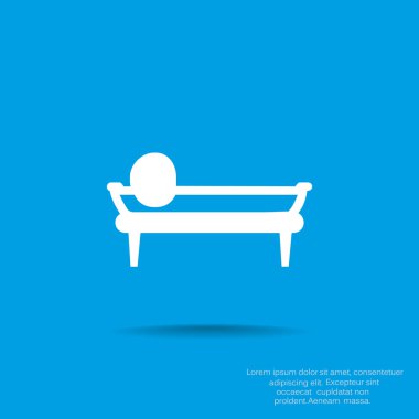 Yumuşak kanepe web simgesi