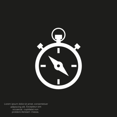 Basit kronometre web simgesi