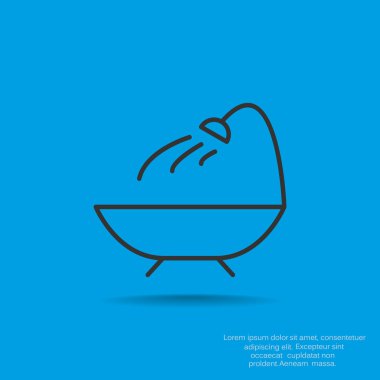 Basit banyo web simgesi