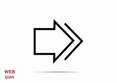 sağa işaret eden ok