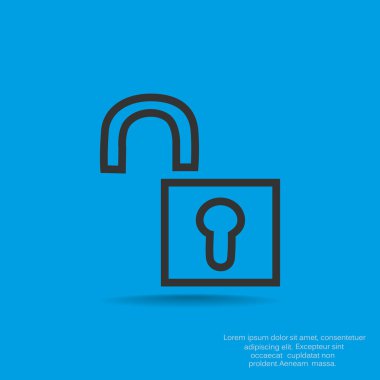 açılan kilit simgesi