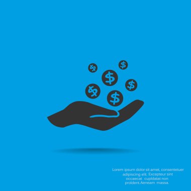 İnsan eline düşen paraları