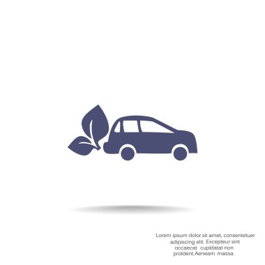 Eko yakıt basit simgesi