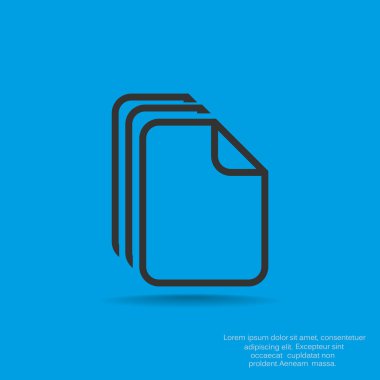 Dosyaları veya belgeleri web simgesi